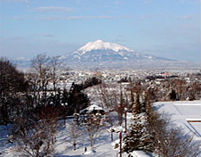 津軽の四季　冬の岩木山